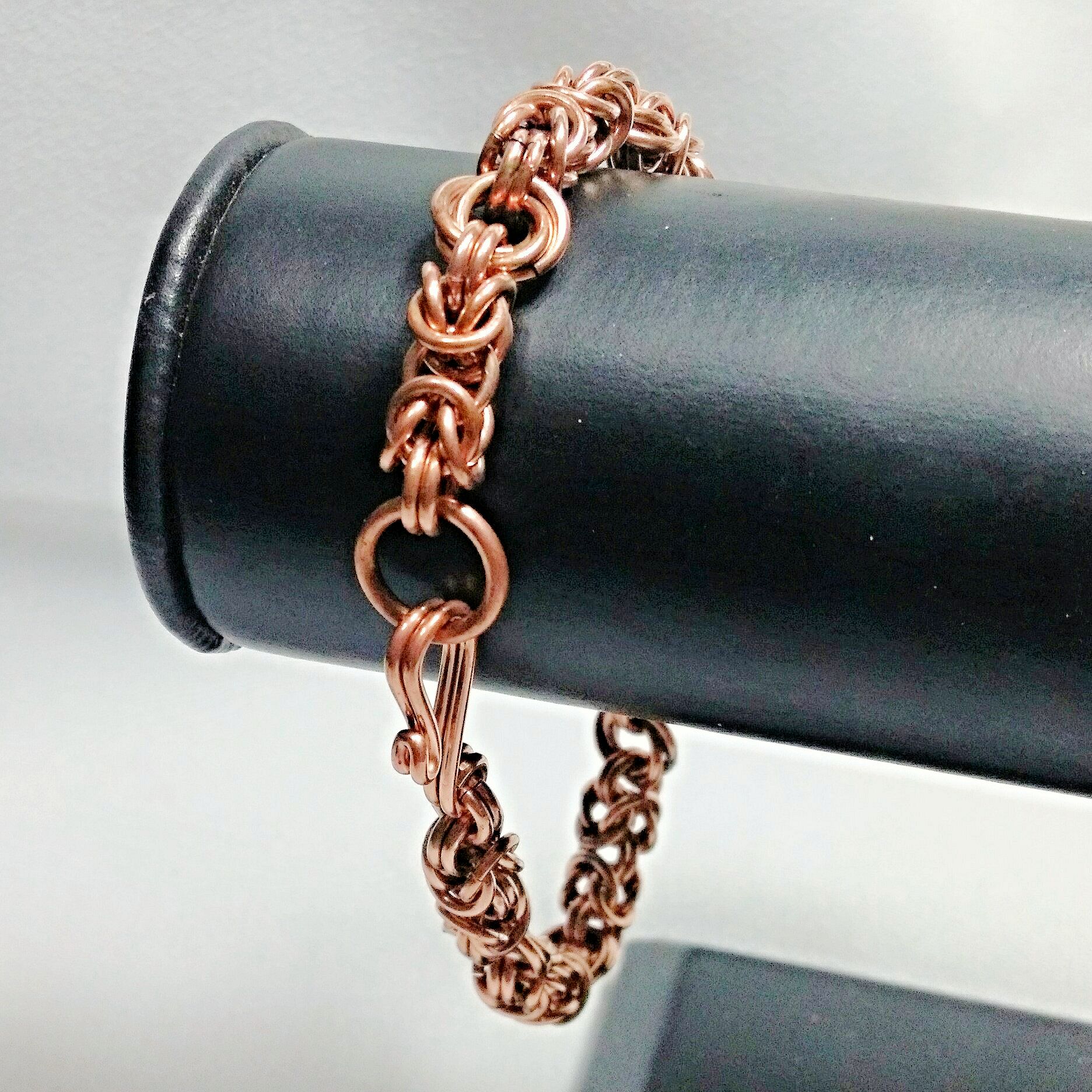 Byzantine Split Solid Copper Chain Maille Bracelet – 11249 - Champion ...